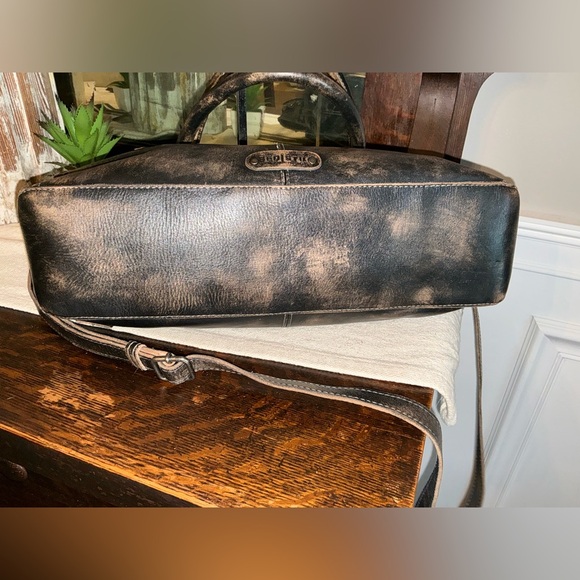 Bed Stu Rockababy Satchel Shoulder Crossbody Black Hand Wash MSRP $295 - Picture 7 of 12